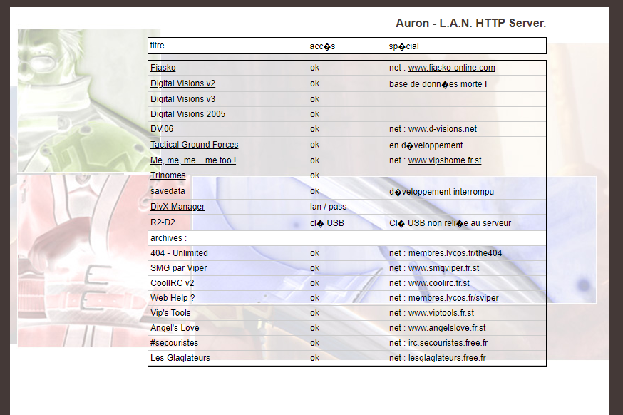 Auron - LAN HTTP Server